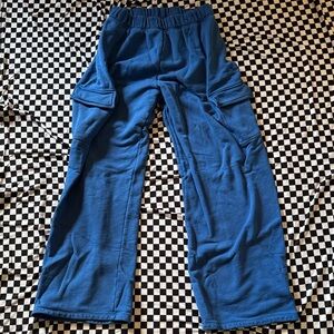 Blue Cargo Pants